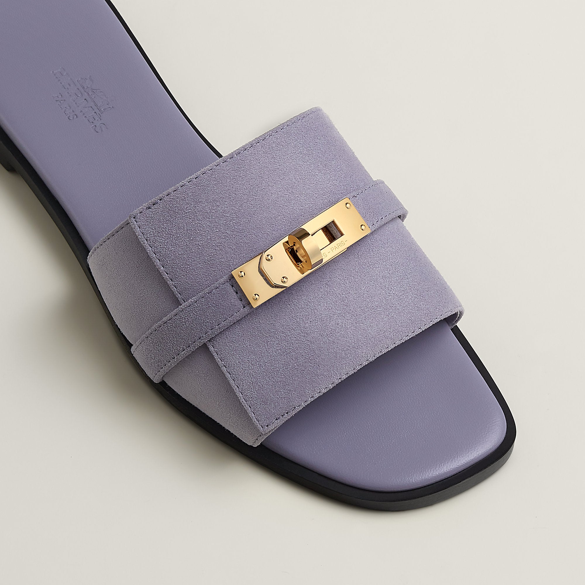  Hermes Giulia Sandal Violet Glycine