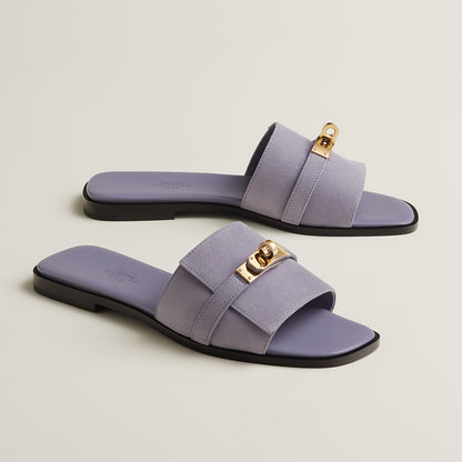  Hermes Giulia Sandal Violet Glycine