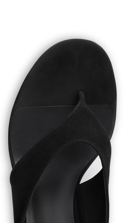 Alaïa Cube Thong Mules In Suede