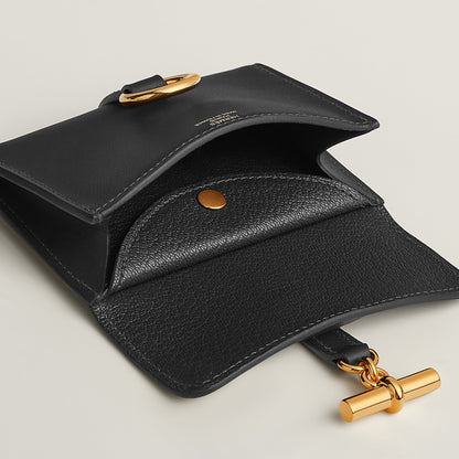  Hermes Glenan Compact Wallet Noir