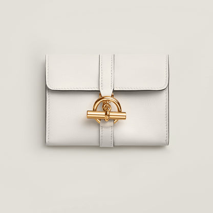  Hermes Glenan Compact Wallet Gris Ple