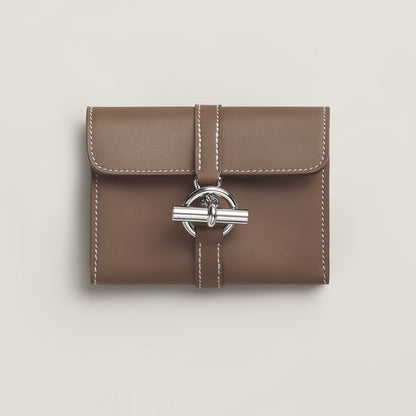  Hermes Glenan Compact Wallet Toupe