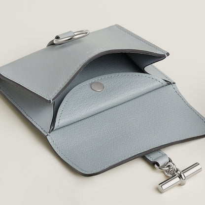  Hermes Glenan Compact Wallet Bleu Glacier