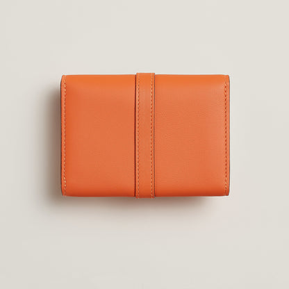  Hermes Glenan Compact Wallet Orange