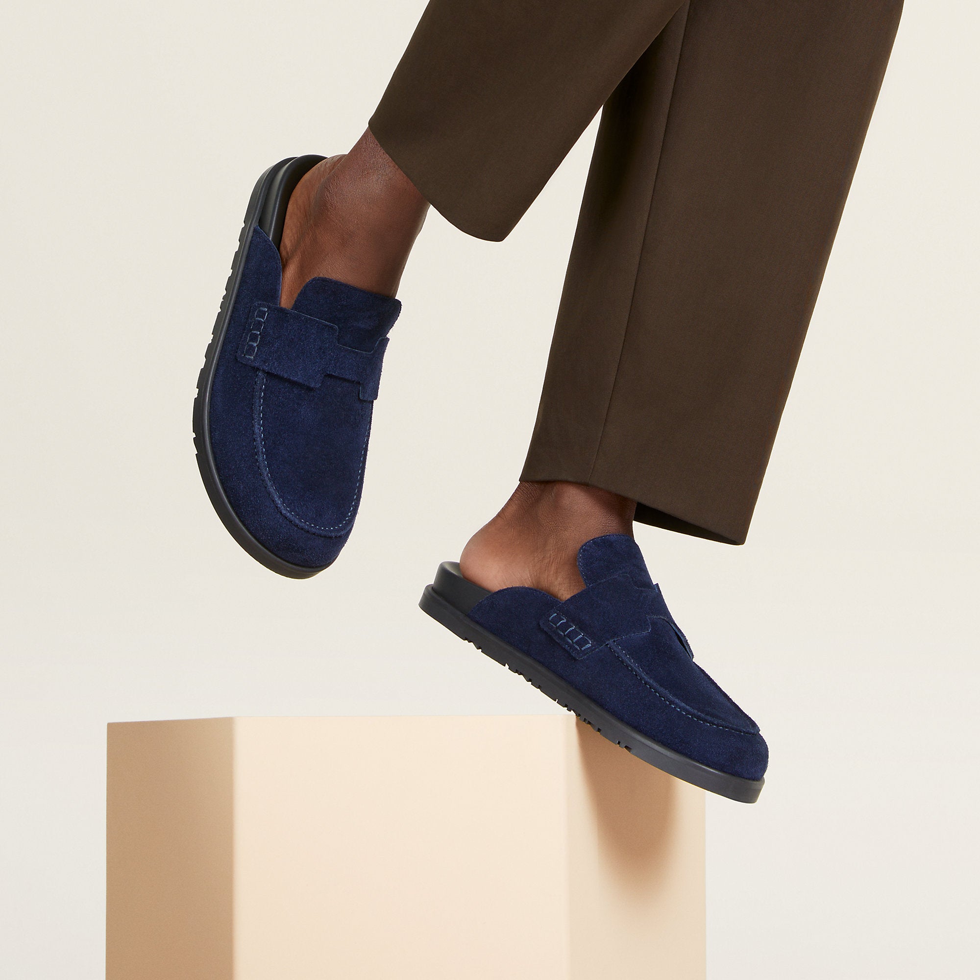  Hermes Go Mule Bleu Ocan