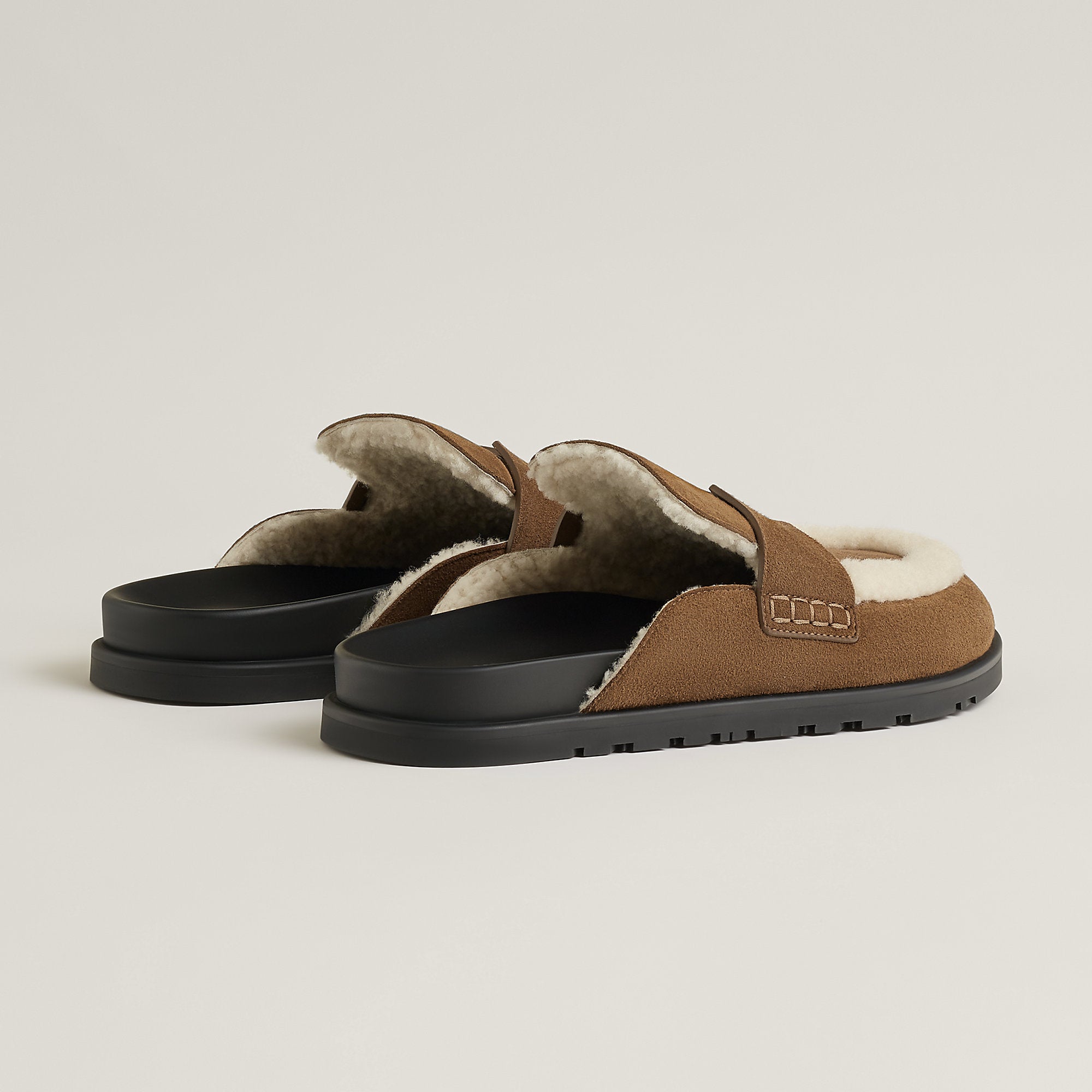  Hermes Go Mule Brun Fum