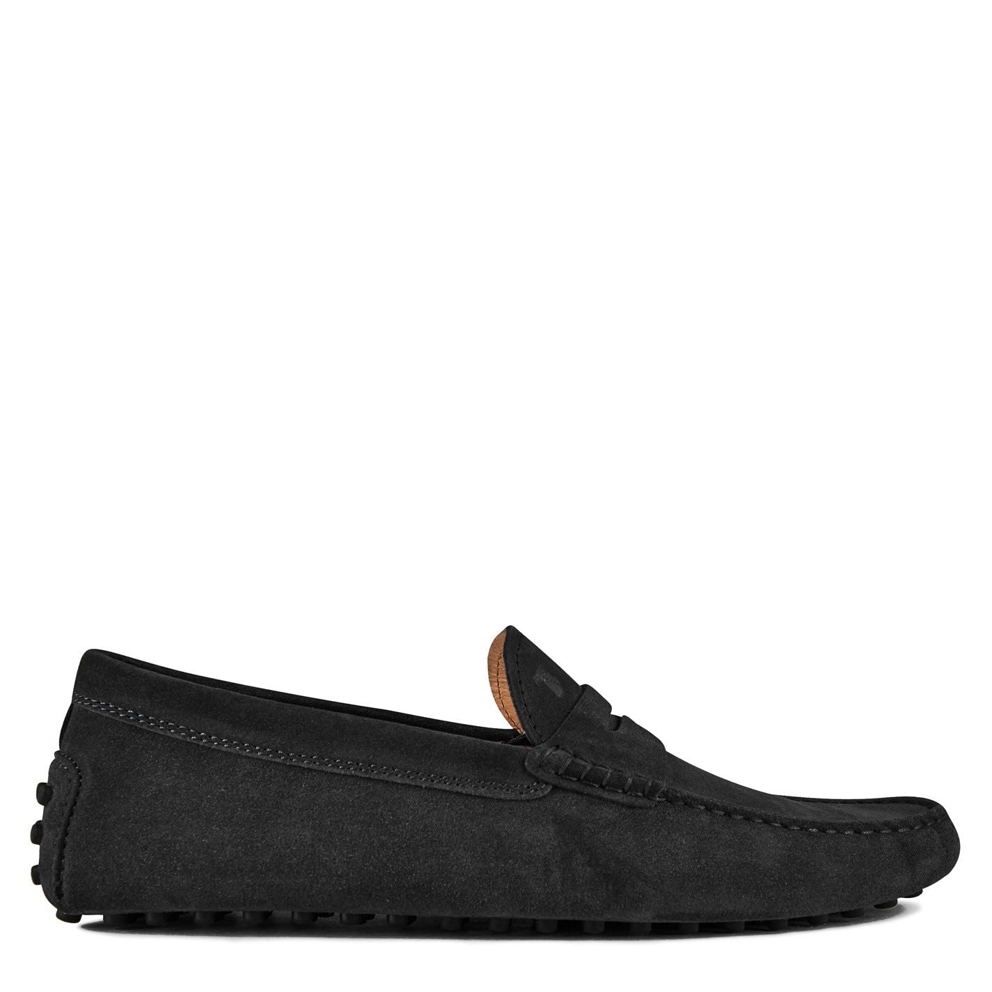  Gommino Suede Loafers Nero