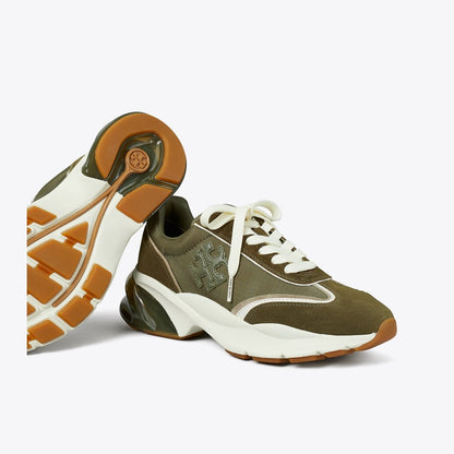 Tory Burch Good Luck Trainer DARK OLIVE / DARK OLIVE/ ANETO