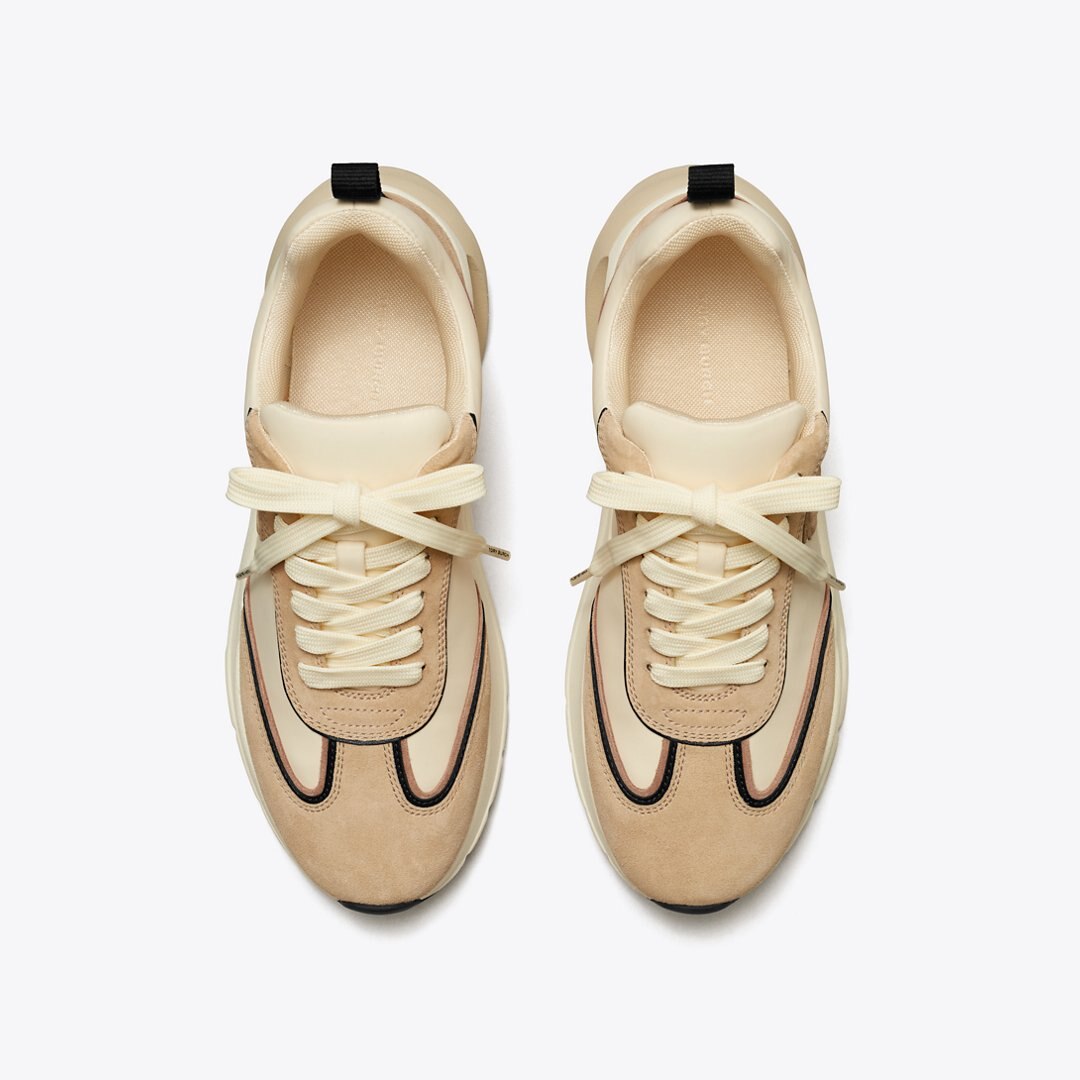 Tory Burch Good Luck Trainer FRENCH PEARL / LINO