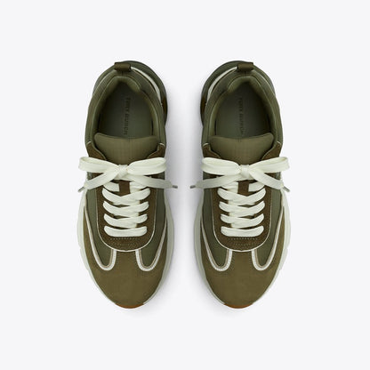 Tory Burch Good Luck Trainer DARK OLIVE / DARK OLIVE/ ANETO
