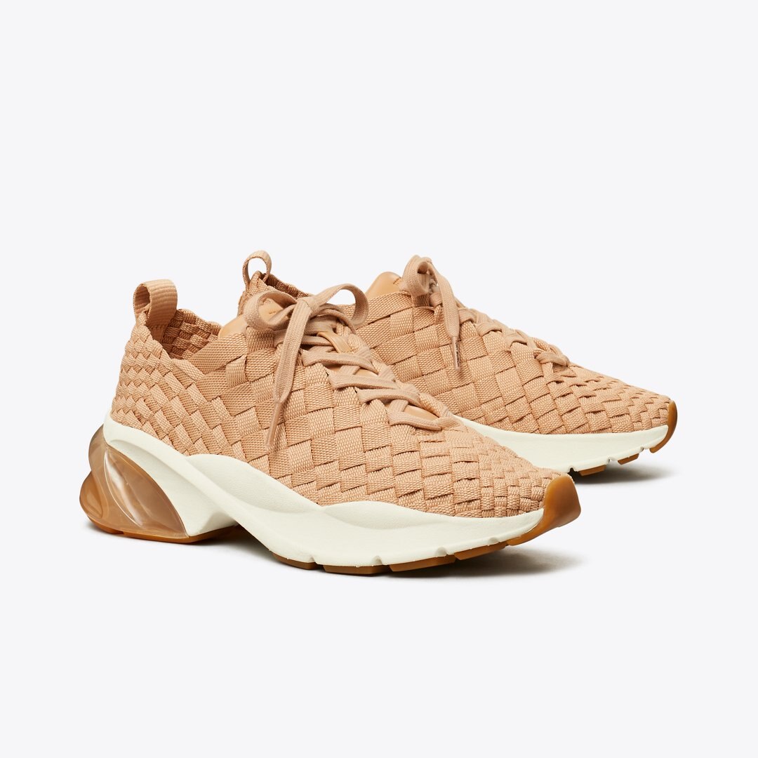 Tory Burch Good Luck Woven Trainer VINTAGE BLUSH