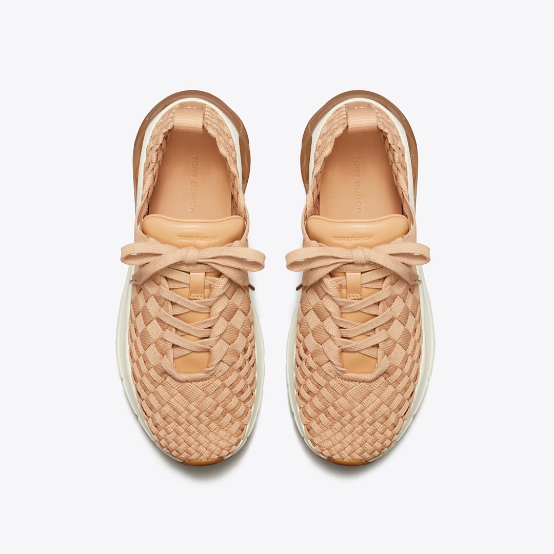 Tory Burch Good Luck Woven Trainer VINTAGE BLUSH