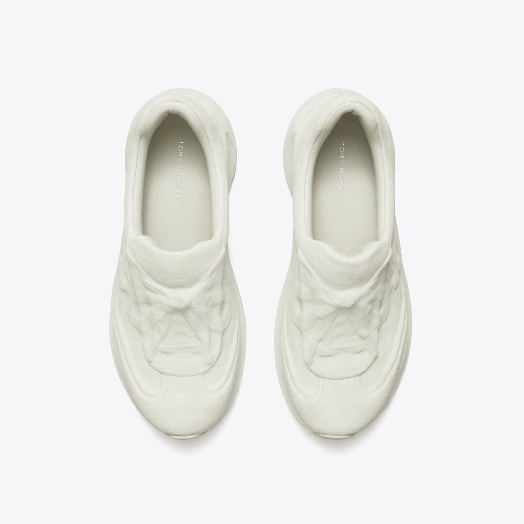 Tory Burch Good Luck X-Ray Trainer LIGHT TITANIUM