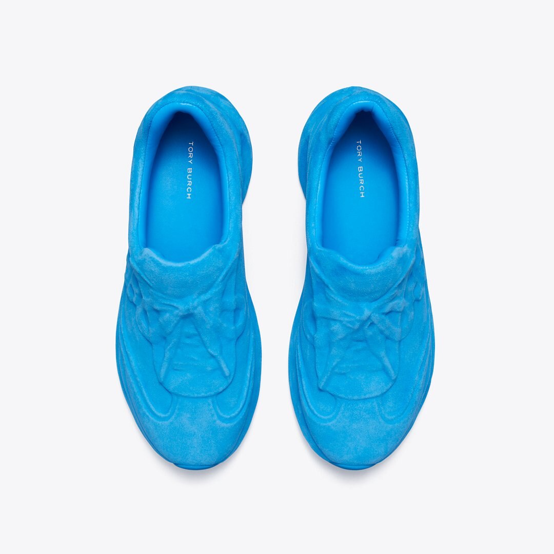 Tory Burch Good Luck X-Ray Trainer CAVE BLUE