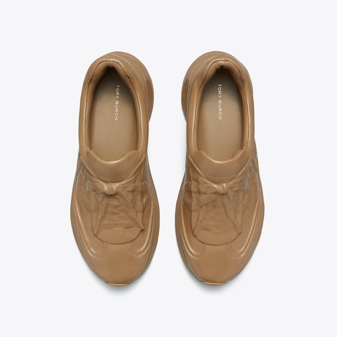 Tory Burch Good Luck X-Ray Trainer LIGHT CHAI