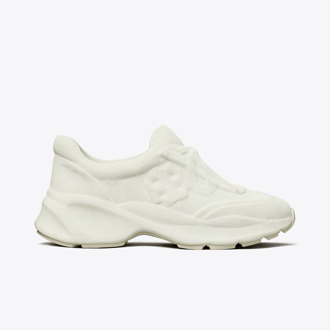 Tory Burch Good Luck X-Ray Trainer LIGHT TITANIUM