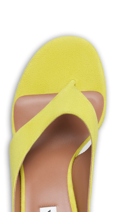Alaïa Cube Thong Mules In Suede