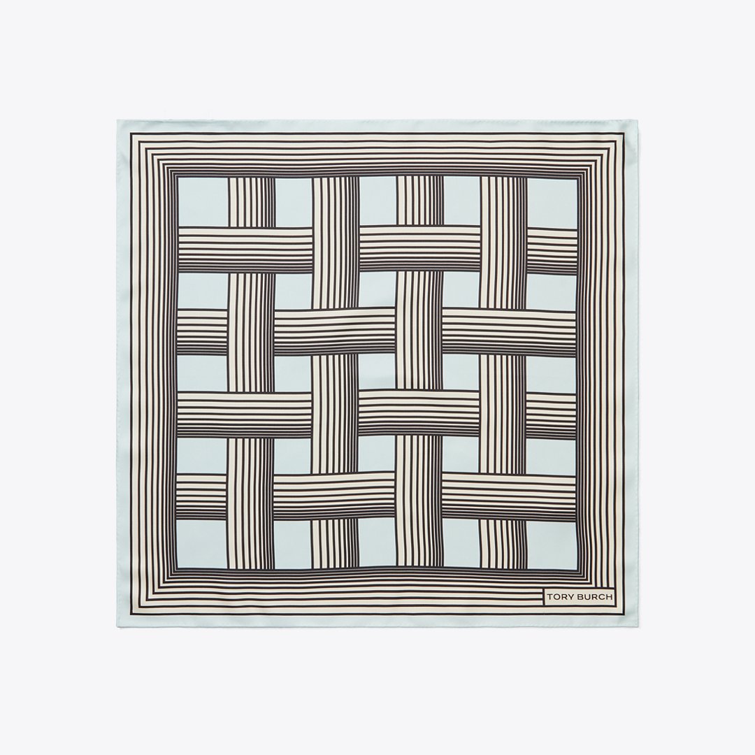 Tory Burch Gradual Stripe Neckerchief Gradual Stripe Blue