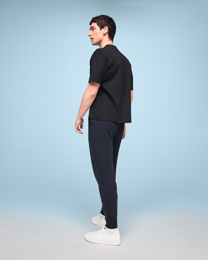 on sweat pants Navy