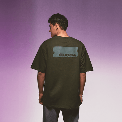 Sugga Stamp Tshirt - Olive Green Regular Fit
