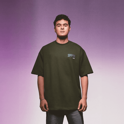 Sugga Stamp Tshirt - Olive Green Regular Fit