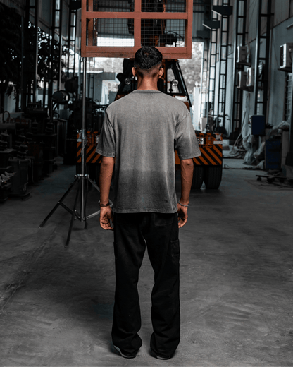 GREY THREADBARE TEE - SULLITT