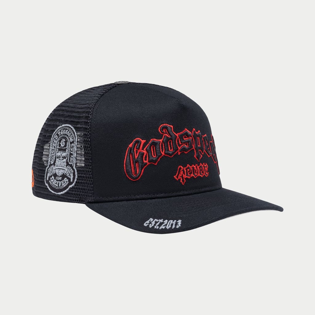 Godspeed GS Forever Trucker HAT (Black / Red)