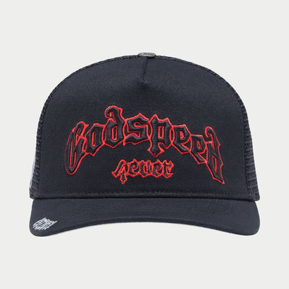 Godspeed GS Forever Trucker HAT (Black / Red)