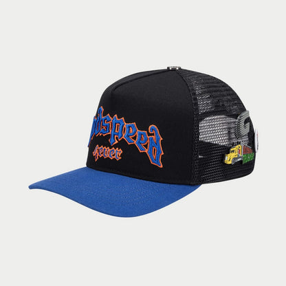 Godspeed GS Forever Trucker HAT Black / Blue / Orange