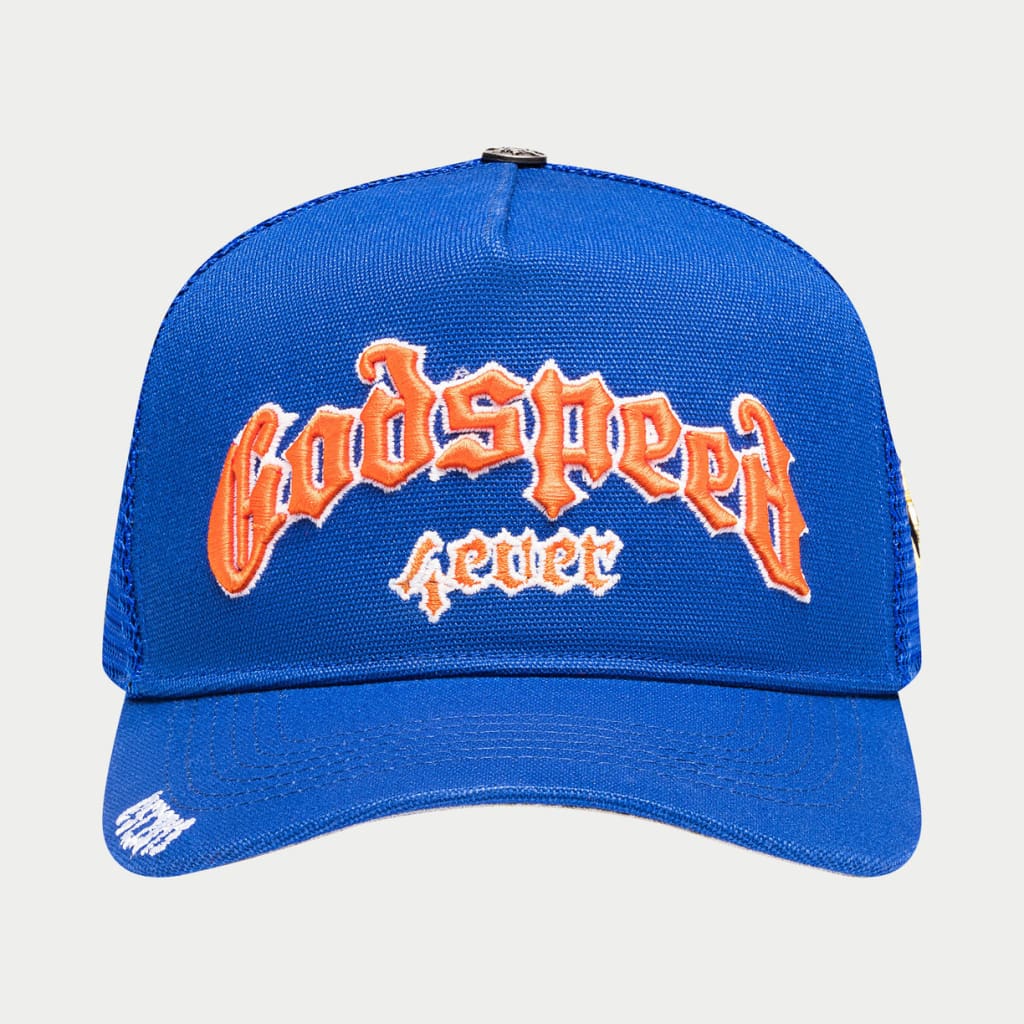 Godspeed GS Forever Trucker Hat (Blue / Orange)