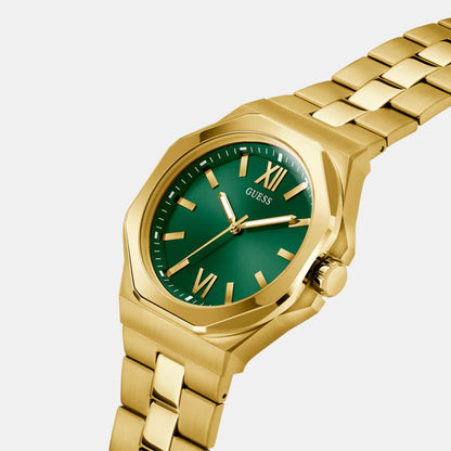 Guess Gd Emperor Men Quartz Green Dial Analog Stainless Steel Gw0849G2