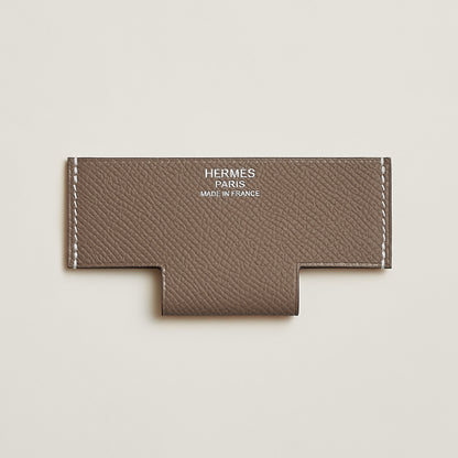  Hermes H Pocket Card Holder Toupe