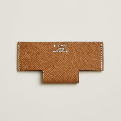  Hermes H Pocket Card Holder Gold