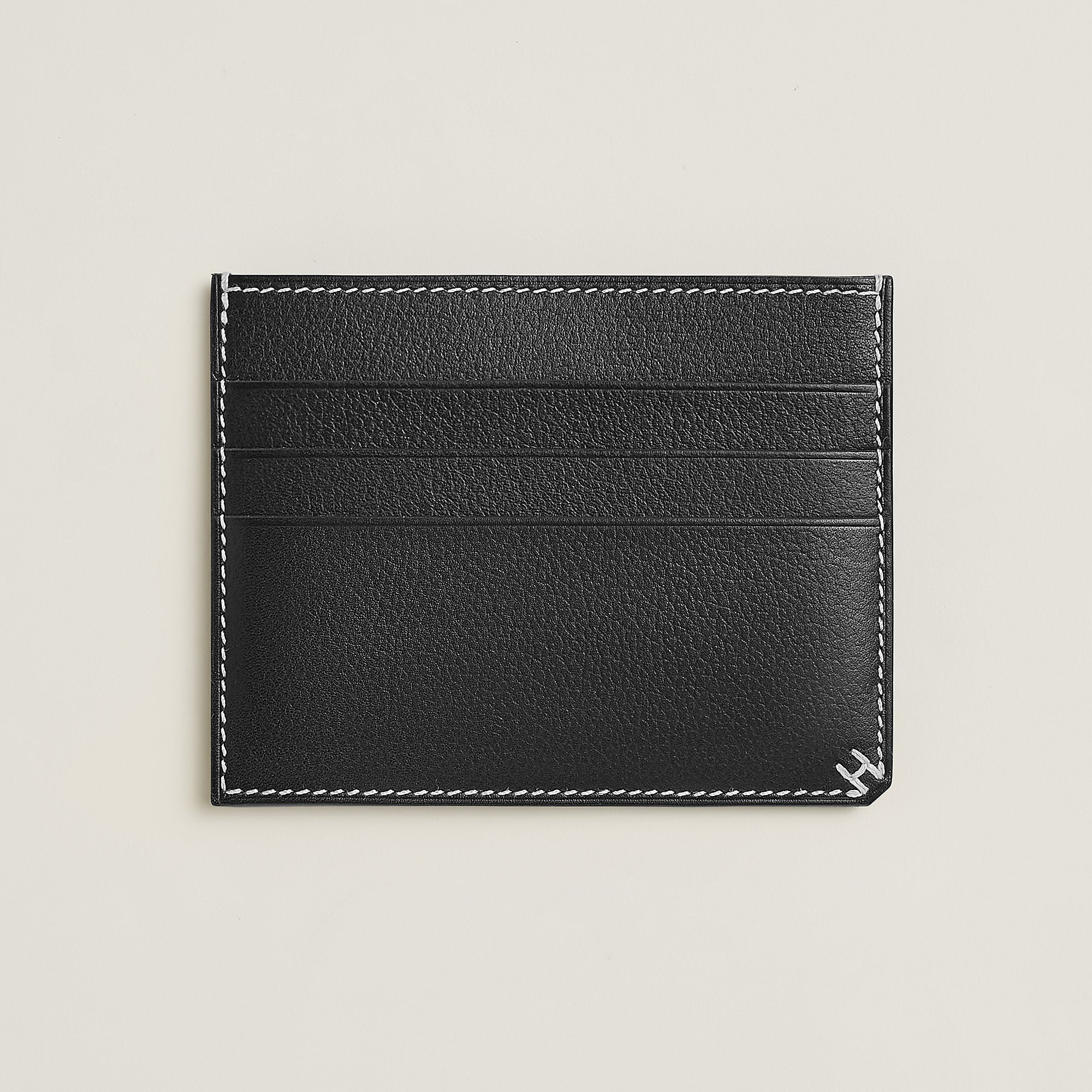  Hermes H Sellier Card Holder Noir
