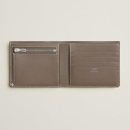  Hermes H Sellier Compact Wallet Toupe