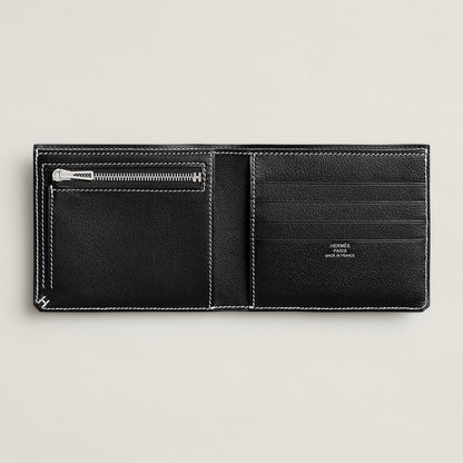  Hermes H Sellier Compact Wallet Noir