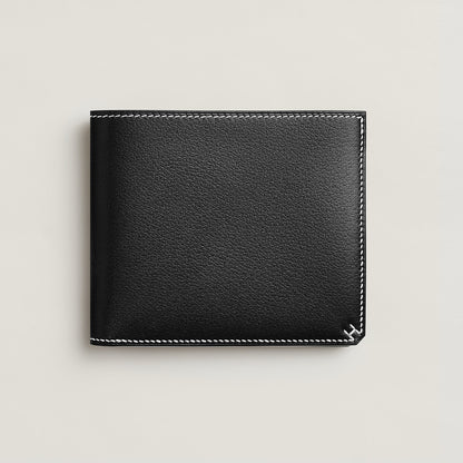  Hermes H Sellier Compact Wallet Noir