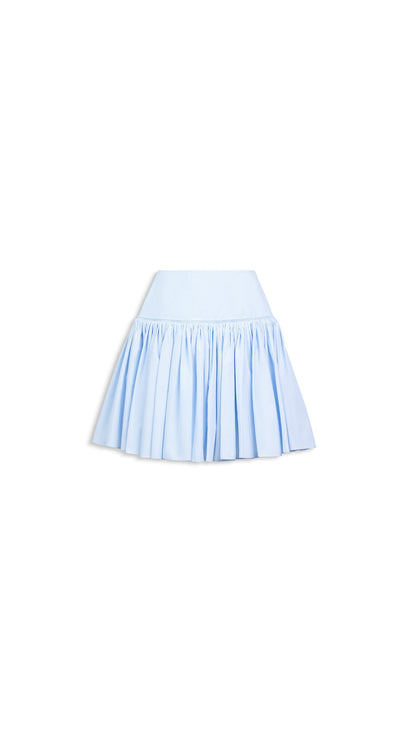 Alaïa Striped Poplin Basque Skirt