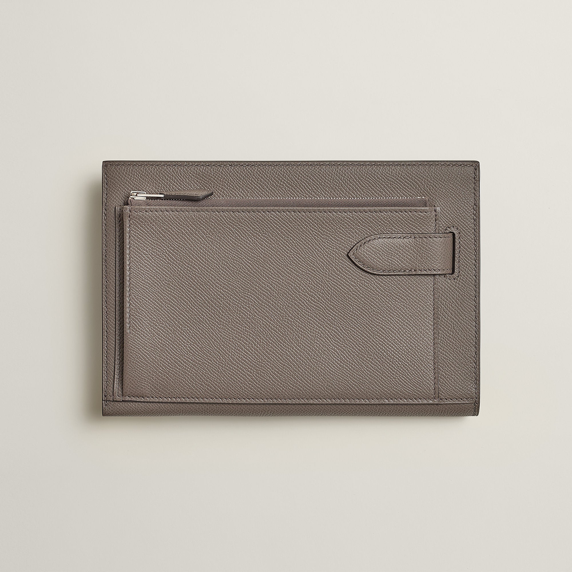 Hermes Hacademi Pouch Gris Tain
