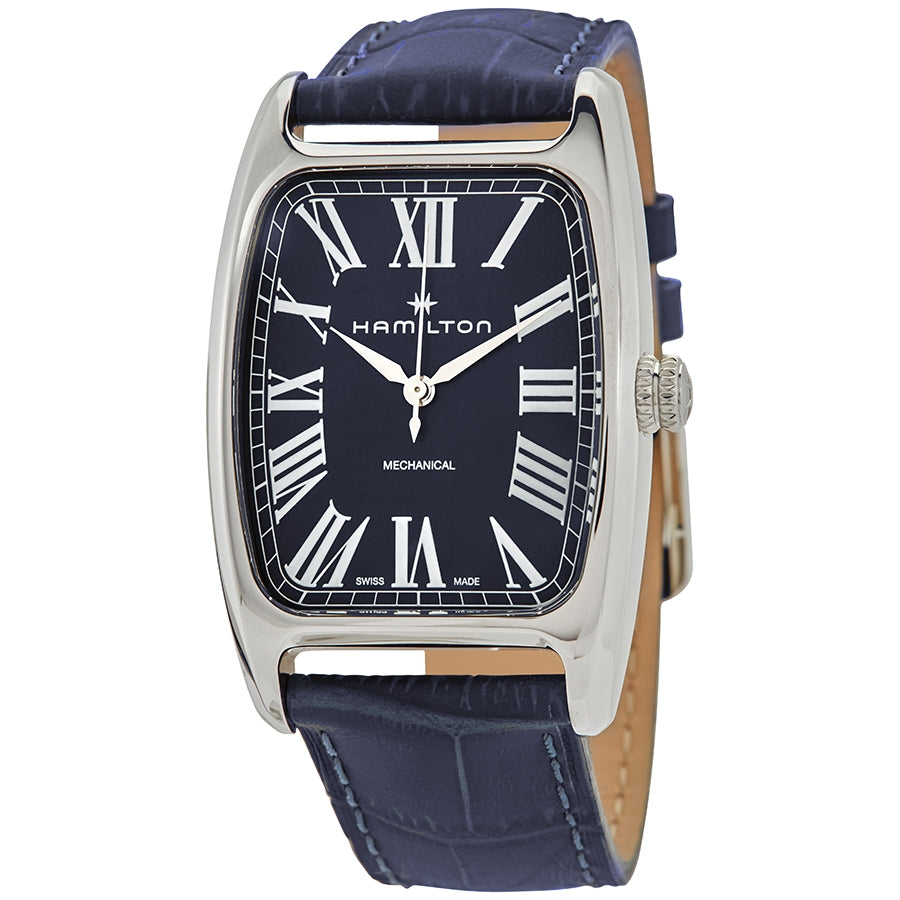 Hamilton Boulton Hand Wind Blue Dial Mens Watch