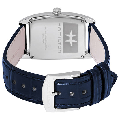 Hamilton Boulton L Silver Dial Blue Leather Women's Watch