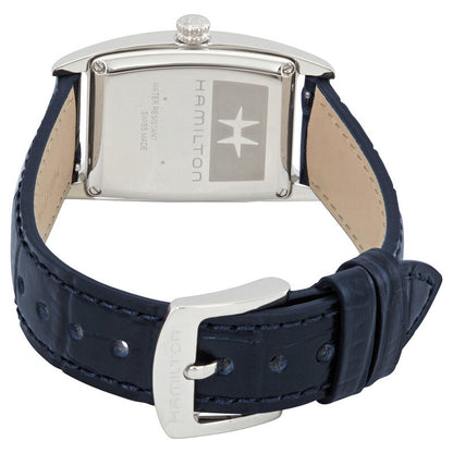 Hamilton Boulton Silver-White Dial Blue Leather Women's Watch