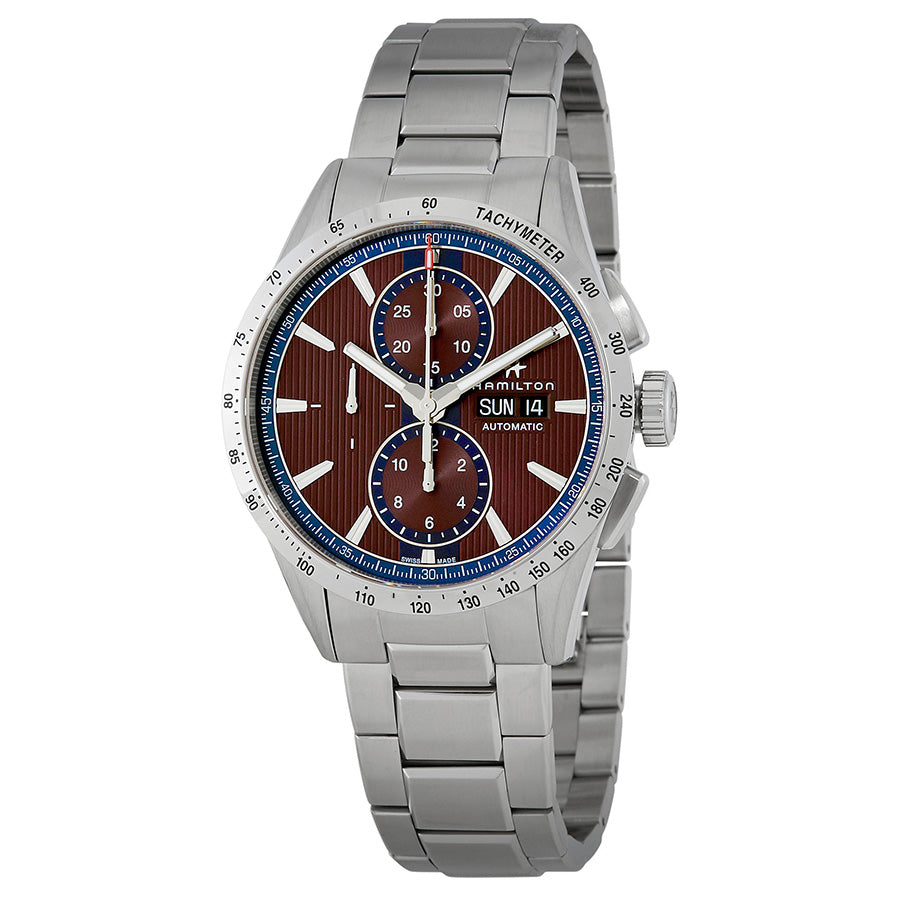 Hamilton Broadway Automatic Burgundy Dial Mens Watch