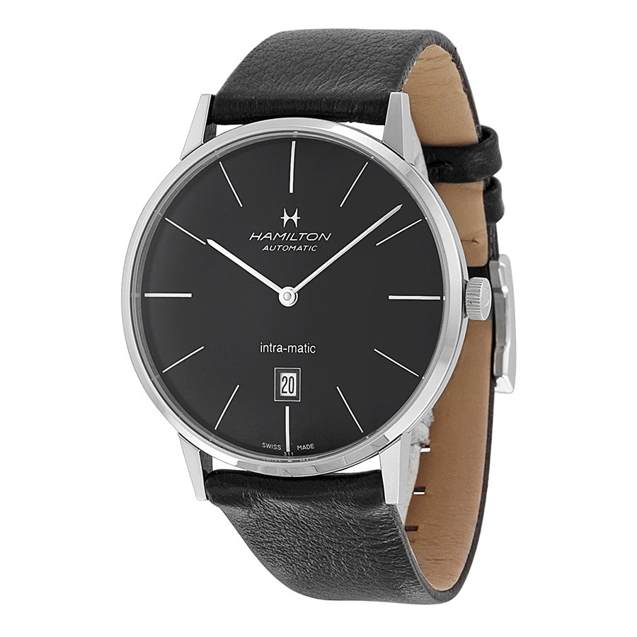 Hamilton Intra-Matic Automatic Black Dial Mens Watch