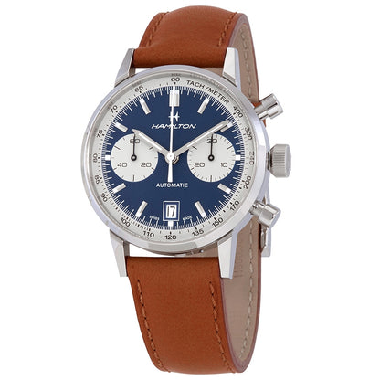 Hamilton Intra-Matic Chronograph Automatic Blue Dial Mens Watch