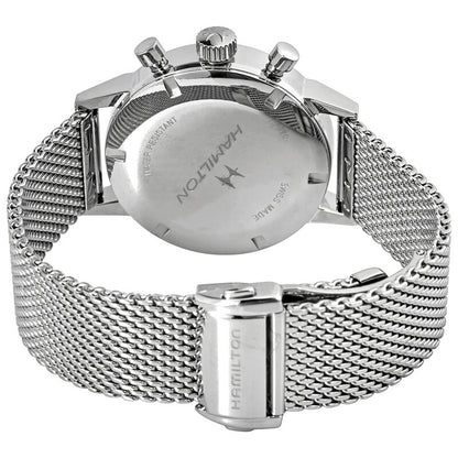 Hamilton Intra-Matic Chronograph Hand Wind Black Dial Mens Watch
