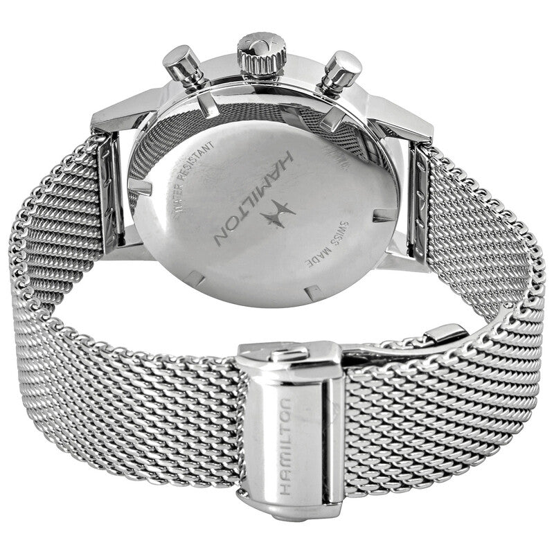 Hamilton Intra-Matic Chronograph Hand Wind Black Dial Mens Watch
