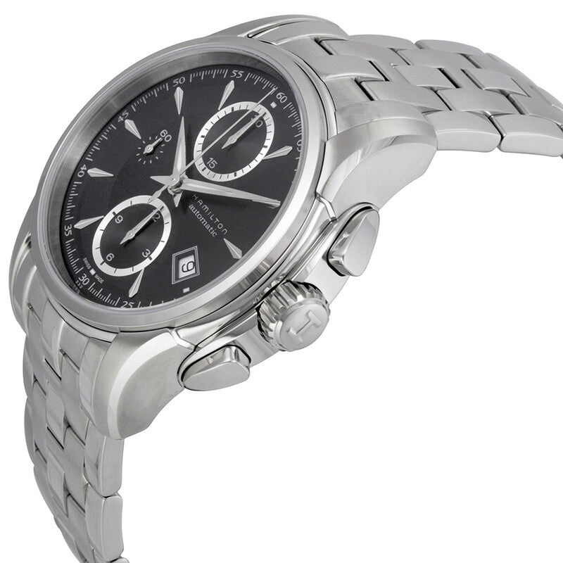 Hamilton Jazzmaster Automatic Chronograph Black Dial Mens Watch