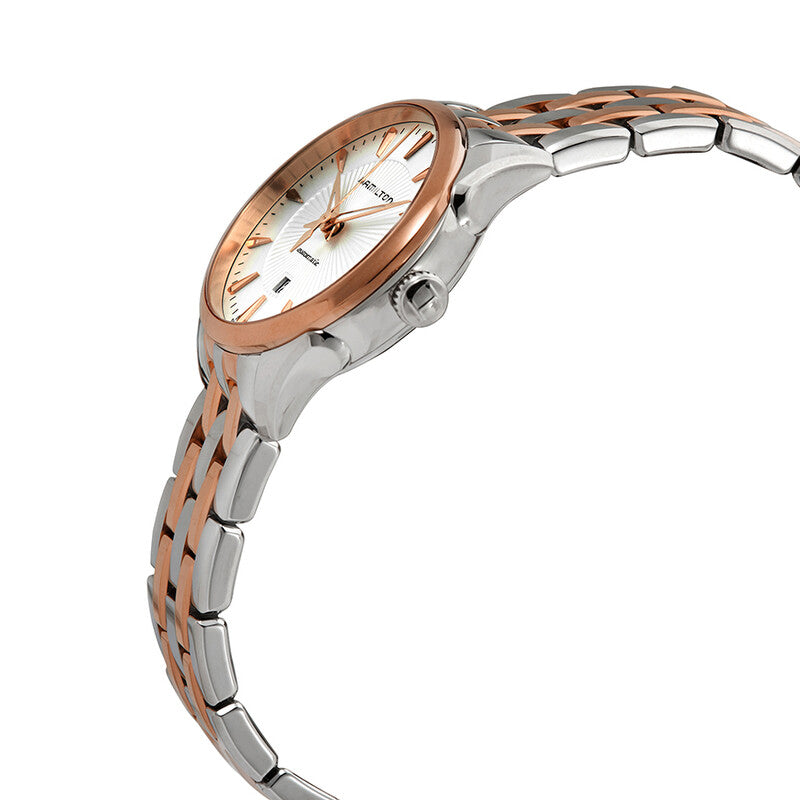 Hamilton Jazzmaster Automatic Silver Dial Women's Two Tone Watch