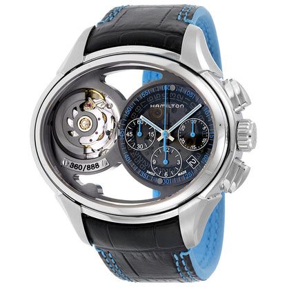 Hamilton Jazzmaster Face 2 Face Leather Strap Automatic Mens Watch